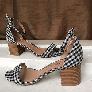 Checkered Chunky Heel